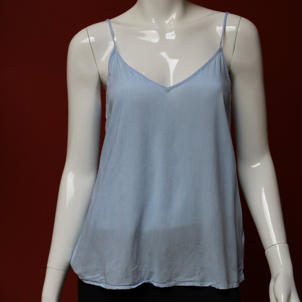 H&M DIVIDED Blue Striped Camisole